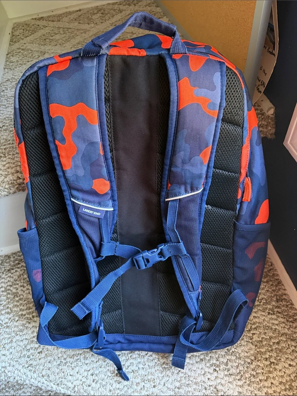 Lands End bold navy